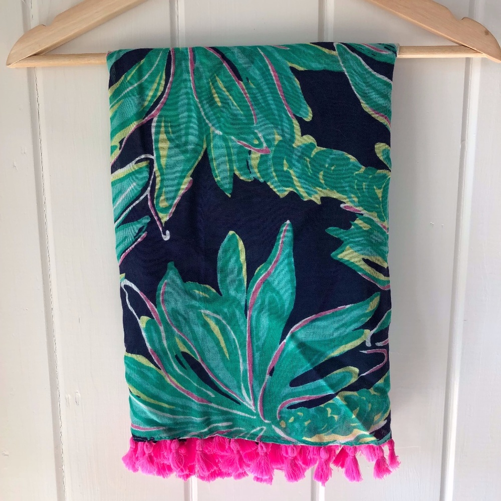 Lilly Pulitzer Riley Tassel Infinity Loop Scarf
